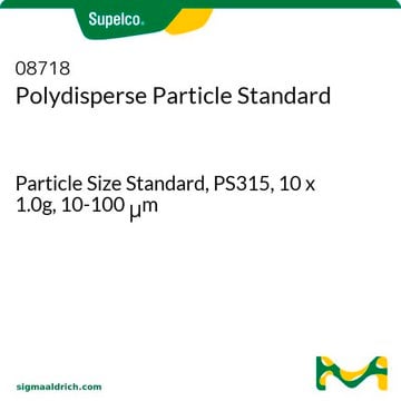 多分散粒子標準 Particle Size Standard, PS315, 10 x 1.0g, 10-100&#160;&#956;m