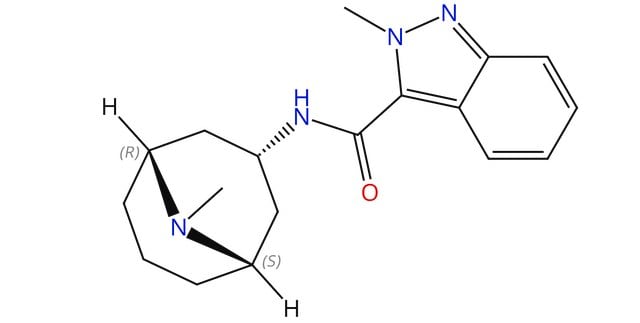 2-Methyl-N-[(1R,3r,5S)-9-methyl-9-azabicyclo[3.3.1]non-3-yl]-2H-indazole-3-carboxamide certified reference material, pharmaceutical secondary standard