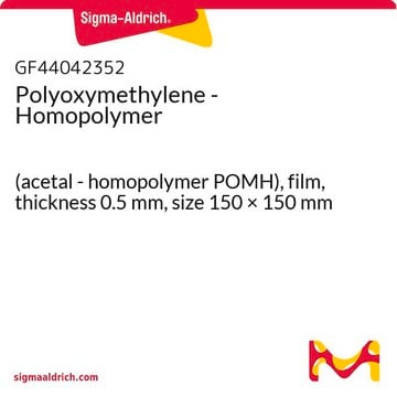 Polyoxymethylene - Homopolymer (acetal - homopolymer POMH), film, thickness 0.5&#160;mm, size 150 × 150&#160;mm