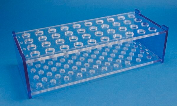 Engraved test tube rack Large reversible