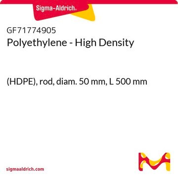 Polyethylene - High Density (HDPE), rod, diam. 50&#160;mm, L 500&#160;mm