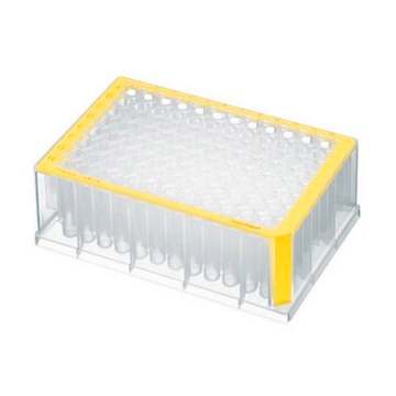 Eppendorf&#174; Deepwell plates, standard, 96 wells yellow plate, conical bottom colorless wells, capacity 1000&#160;&#956;L, pkg of 20&#160;ea