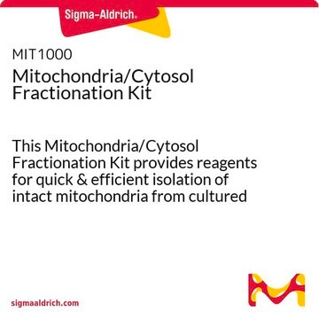 Kit Mitochondria/Cytosol Fractionation This Mitochondria/Cytosol Fractionation Kit provides reagents for quick &amp; efficient isolation of intact mitochondria from cultured cells.