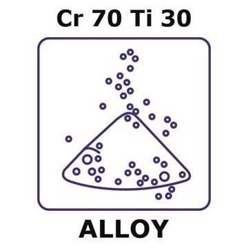 Chromium-titanium alloy, Cr70Ti30 powder, 150micron max. particle size, alloy pre-cursor, 100g