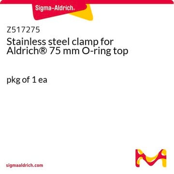 Stainless steel clamp for Aldrich&#174; 75 mm O-ring top pkg of 1&#160;ea