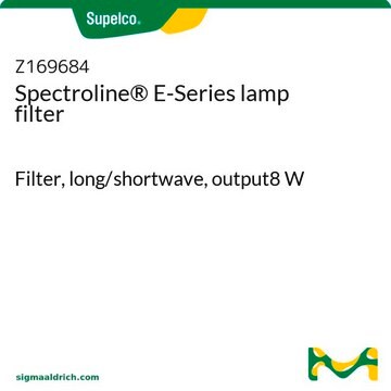 Spectroline&#174; E-Series lamp filter Filter, long/shortwave, output8&#160;W