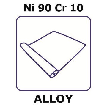 T1 - thermocouple alloy, Ni90Cr10 foil, 0.2m coil, 38mm coil width, 0.60mm thickness, annealed