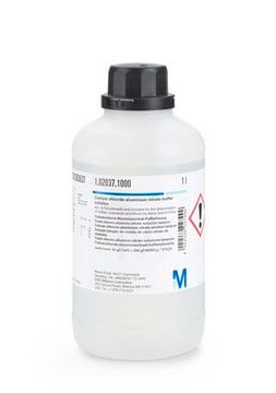 Cesium chloride-aluminium nitrate buffer solution acc. to Schuhknecht and Schinkel for the determination of sodium, potassium and lithium by flame spectrometry (enth./cont. 50 g/l CsCl + 250 g/l Al(NO&#8323;)&#8323; * 9 H&#8322;O)