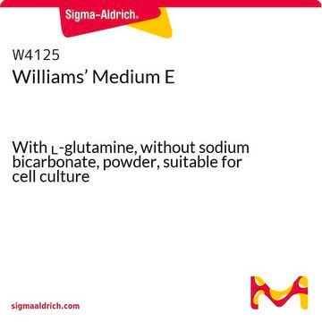 Williams‘ Medium E With L-glutamine, without sodium bicarbonate, powder, suitable for cell culture