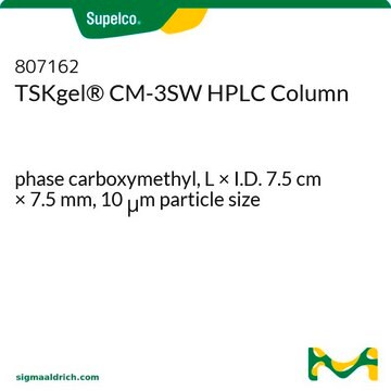 TSKgel&#174; CM-3SW HPLC Column phase carboxymethyl, L × I.D. 7.5&#160;cm × 7.5&#160;mm, 10&#160;&#956;m particle size