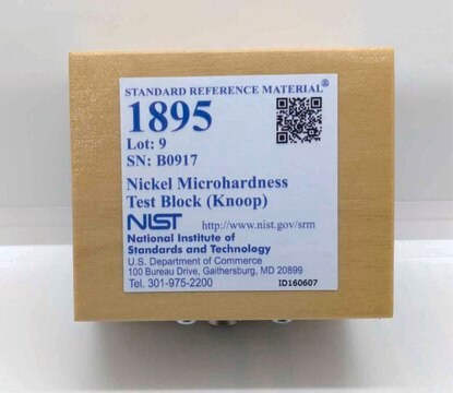 Nickel microhardness test block (Knoop) NIST&#174; SRM&#174; 1895