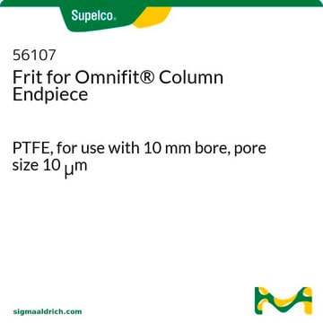 Frittés pour extrémités de colonnes Omnifit&#174; PTFE, for use with 10&nbsp;mm bore, pore size 10&#160;&#956;m