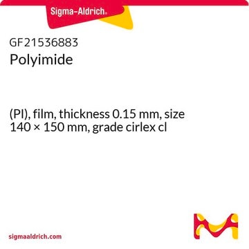 Polyimide (PI), film, thickness 0.15&#160;mm, size 140 × 150&#160;mm, grade cirlex cl