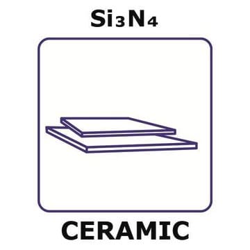 Silicon nitride - reaction bonded sheet, thickness 4.0&#160;mm, size 100 × 100&#160;mm