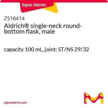 Aldrich&#174; single-neck round-bottom flask, male capacity 100&#160;mL, joint: ST/NS 29/32