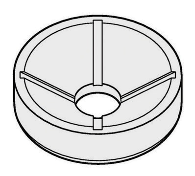 Adapter for Eppendorf&#174; A-4-38 Rotor holds 1 x 100 mL round-bottom tube, pack of 2&#160;ea, for use with 100 mL round bucket