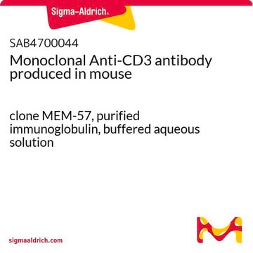 Monoclonal Anti-CD3 antibody produced in mouse clone MEM-57, purified immunoglobulin, buffered aqueous solution