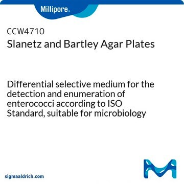 Slanetz and Bartley Agar Plates Differential selective medium for the detection and enumeration of enterococci according to ISO Standard, suitable for microbiology