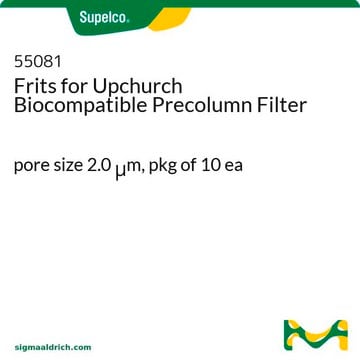 Frittés pour filtre de précolonne biocompatible Upchurch pore size 2.0&#160;&#956;m, pkg of 10&#160;ea