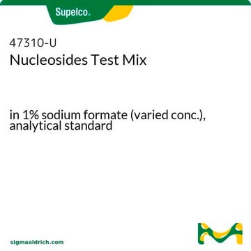 Mélange test de nucléosides in 1% sodium formate (varied conc.), analytical standard