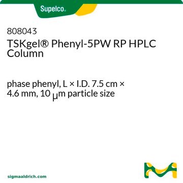 TSKgel&#174; Phenyl-5PW RP HPLC Column phase phenyl, L × I.D. 7.5&#160;cm × 4.6&#160;mm, 10&#160;&#956;m particle size