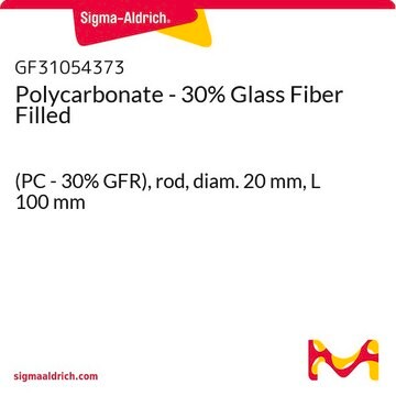 Polycarbonate - 30% Glass Fiber Filled (PC - 30% GFR), rod, diam. 20&#160;mm, L 100&#160;mm