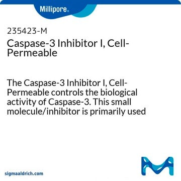 Caspase-3 Inhibitor I, Cell-Permeable The Caspase-3 Inhibitor I, Cell-Permeable controls the biological activity of Caspase-3. This small molecule/inhibitor is primarily used for Cancer applications.