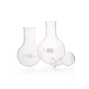 Duran&#174; Round Bottom Flask wide neck, WITH BEADED RIM, neck diam. 50&#160;mm