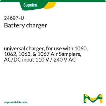 Chargeur de batterie universal charger, for use with 1060, 1062, 1063, &amp; 1067 Air Samplers, AC/DC input 110&#160;V / 240&#160;V AC