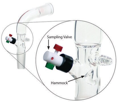 Aldrich&#174; distillate sampling adapter, with vacuum connection and PTFE valve Joints: ST/NS 29/32 (2)