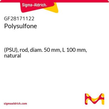 Polysulfone (PSU), rod, diam. 50&#160;mm, L 100&#160;mm, natural