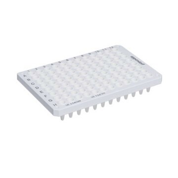 Eppendorf&#174; Twin tec real-time PCR plates white plate, conical bottom white wells, semi-skirted, pkg of 25&#160;ea