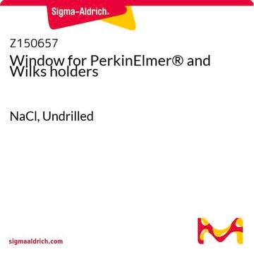 Window for PerkinElmer&#174; and Wilks holders NaCl, Undrilled