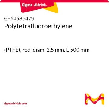 Polytetrafluoroethylene (PTFE), rod, diam. 2.5&#160;mm, L 500&#160;mm