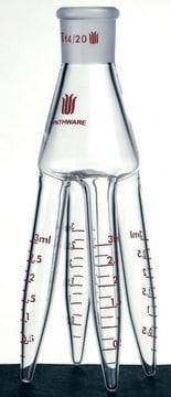 Synthware&#8482; cow type graduated distillation reciever joint: ST/NS 14/20