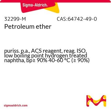 Petroleum ether puriss. p.a., ACS reagent, reag. ISO, low boiling point hydrogen treated naphtha, bp&#8805; 90% 40-60&#160;°C (&#8805; 90%)