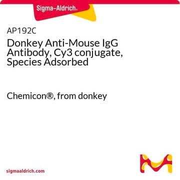 Anticuerpo de burro anti- IgG de ratón, conjugado con Cy3, especie adsorbida Chemicon&#174;, from donkey