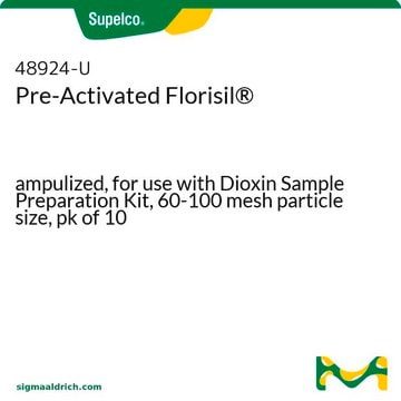 Voraktiviertes Florisil&#174; ampulized, for use with Dioxin Sample Preparation Kit, 60-100&#160;mesh particle size, pk of 10