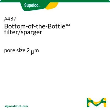 Bottom-of-the-bottle filter/sparger pore size 2&#160;&#956;m