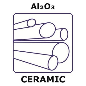 Alumina rod, 10.0&#160;mm diameter, purity 99%, length 500 mm