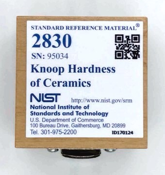 Knoop hardness of ceramics NIST&#174; SRM&#174; 2830