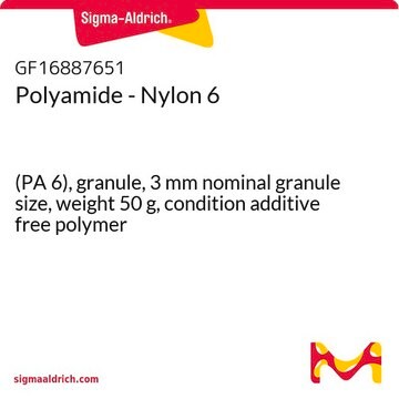 Polyamide - Nylon 6 (PA 6), granule, 3&#160;mm nominal granule size, weight 50&#160;g, condition additive free polymer