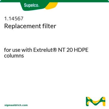 Replacement filter for use with Extrelut&#174; NT 20 HDPE columns