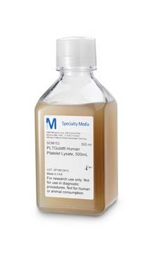 PLTGold&#174; Humanes Thrombozytenlysat Heparin-free Human Platelet Lysate (hPL) for Mesenchymal Stem Cell Culture. 500ml.