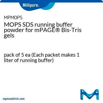 Polvere per tampone di corsa MOPS SDS per gel Bis-Tris mPAGE&#174; pack of 5&#160;ea (Each packet makes 1 liter of running buffer)