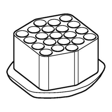 Adapter for Eppendorf&#174; S-4x Universal Large Rotor fpr 17.5x100 mm round-bottom tubes, pack of 2&#160;ea