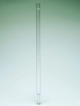 Pyrex&#174; Chromatography column, plain, length 355 mm, stem O.D. 8 mm