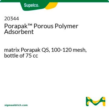 Porapak&#8482; poröses Polymeradsorbens matrix Porapak QS, 100-120&#160;mesh, bottle of 75&#160;cc