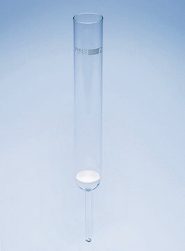 Pyrex&#174; Filter funnel cylindrical, with sintered glass disc 30&#160;mL, disc diam. 20&#160;mm, pore size grade 4