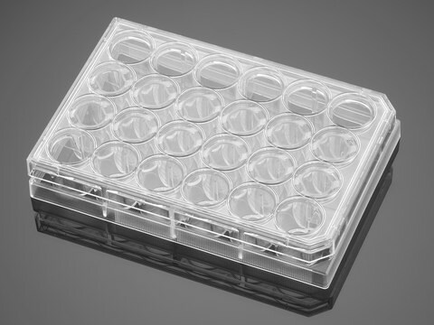 Corning&#174; BioCoat&#8482; Fibronectin Multiwell Plate flat bottom clear wells, lid